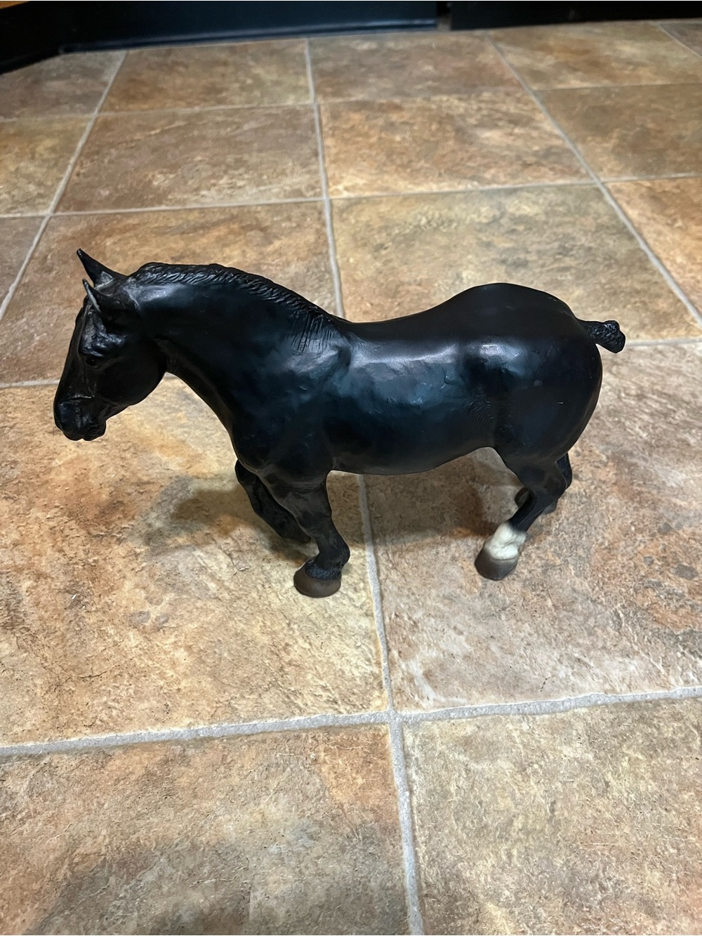 Vintage Breyer Horse #740 Percheron Cross Black Draft Roy Belgian